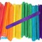 CraftySticks Colored Wood Craft Sticks 4.5 Inch, Red Orange Yellow Green Blue Purple White Black Pink Brown Popsicle Sticks